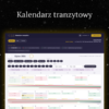 Kalendarz tranzytowy - Widok miesiąca